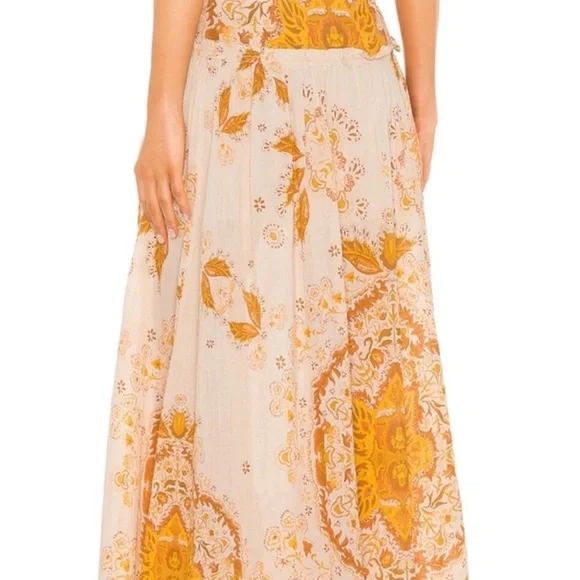 🆕Free People | Drop Waist Long Skirt Sz 4 NWT - Picture 3 of 9